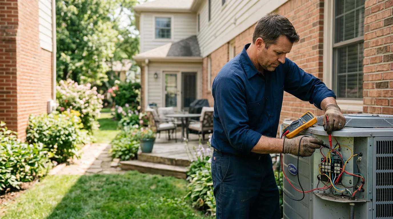 HVAC technician working near Middlesex, NY